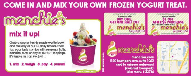 Menchies Buy One Get One Half Off | The Official Blog of Best Community Values